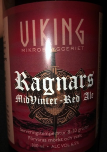 Ragnars MidVinter - Red Ale 6,5% serveras som hel dryck till ölbordet